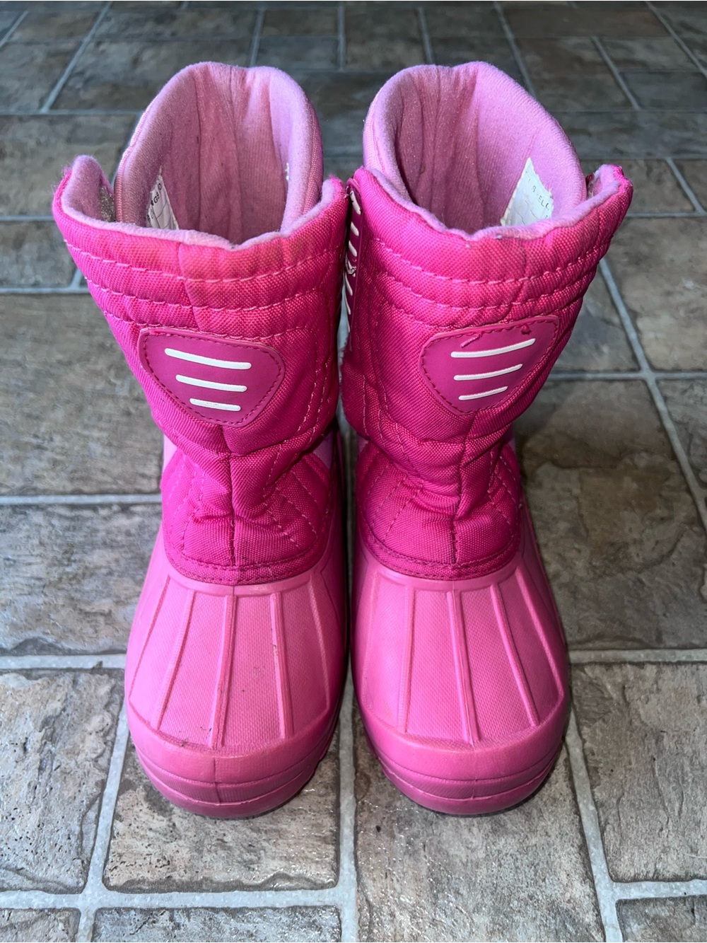 Kids sz 2 Pink Winter Snow Boots